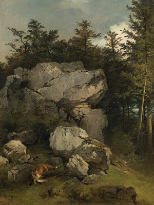 ₴ Репродукція побутовий жанр відомого художника "Лиса удачно охотилась"