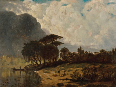 ₴ Репродукция пейзаж "Озеро Пончартрейн, Луизиана"