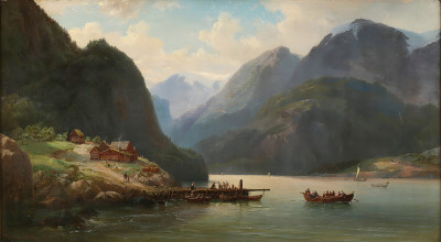 ⚓Репродукция морской пейзаж "Фьордовый пейзаж"