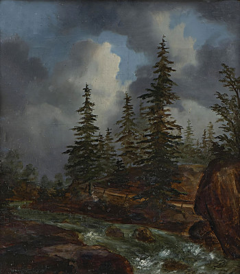 ₴ Репродукция пейзаж известного художника "Поток"