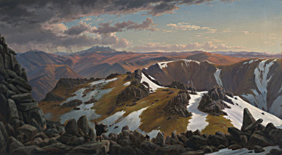 ₴ Репродукция пейзажа "Северо-восточный вид с северной вершины горы Костюшко"