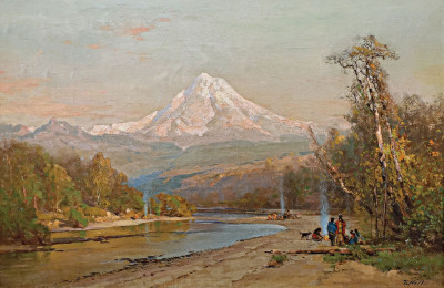 ₴ Репродукция пейзажа "Индейцы северо-запада"