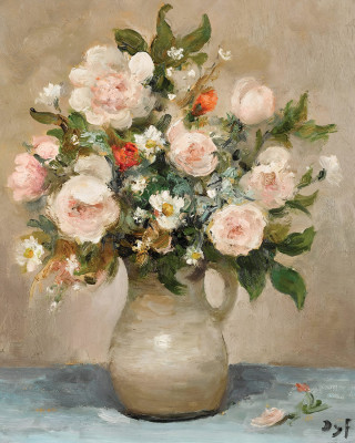 ₴ Репродукція квітковий натюрморт "Троянди"