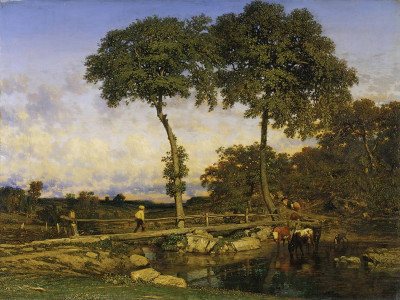 ₴ Репродукція краєвид "Перетин мосту"