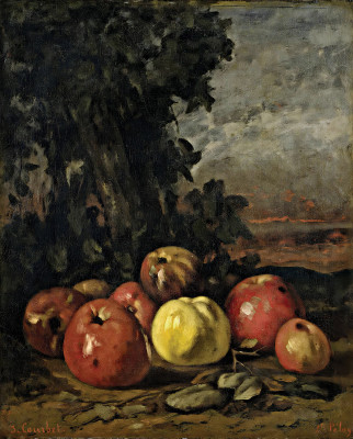 ₴ Репродукція натюрморт відомого художника "Натюрморт з яблуками"