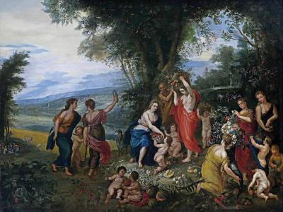 ₴ Репродукция бытовой жанр известного художника "Аллегория лета"