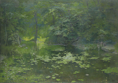 ₴ Репродукция пейзаж "Водяные лилии"