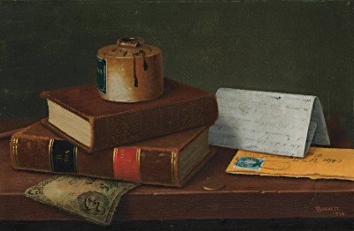 ₴ Репродукция натюрморт "Натюрморт с письмом"