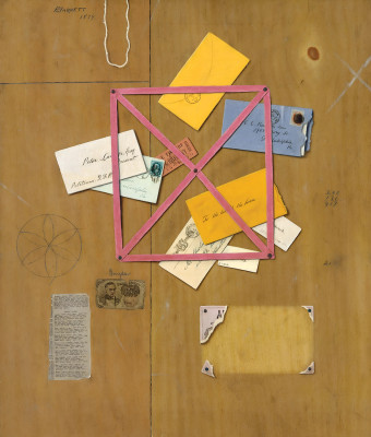 ₴ Репродукция натюрморт "Стойка для писем художника"