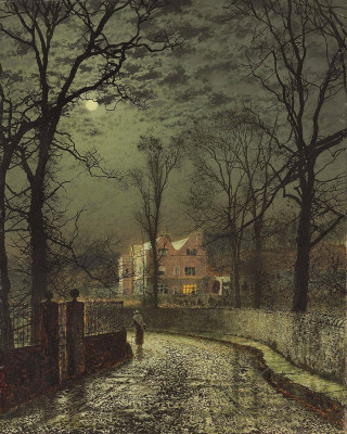 ₴ Репродукция городской пейзаж "Дорога домой"