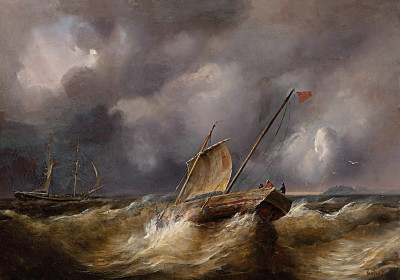 ⚓Репродукция морской пейзаж "Буря"