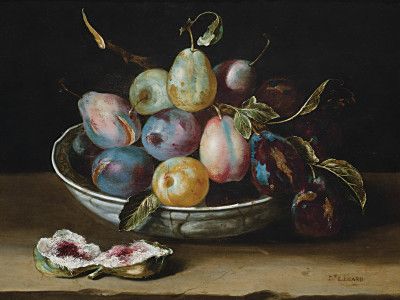 ₴ Репродукція натюрморту "Натюрморт з чашою чорносливу"