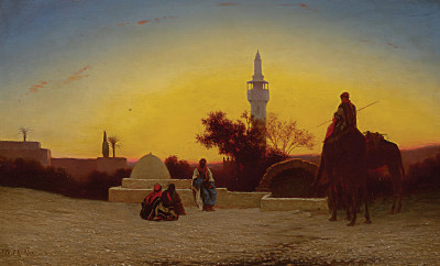 ₴ Репродукція краєвид "Захід сонця"