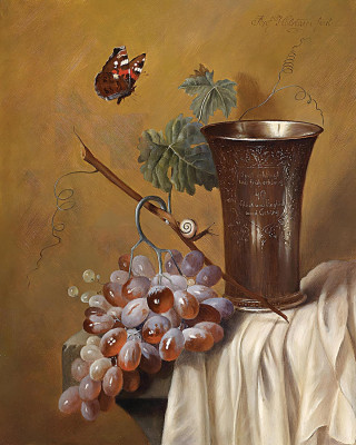 ₴ Репродукция натюрморт "Винный кубок"