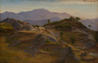 ₴ Репродукция пейзаж "Пейзаж возле Чивителлы"