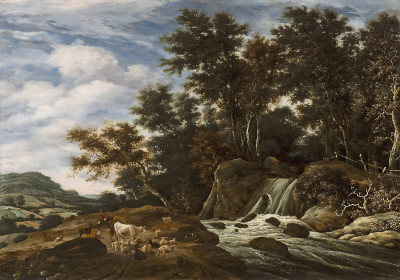 ₴ Репродукция пейзаж известного художника "Каскад"