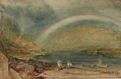 ₴ Репродукция пейзаж известного художника "Радуга, Остерспай и Фильзен"