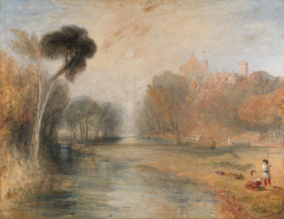 ₴ Репродукция пейзаж известного художника "Замок Розенау, Кобург"