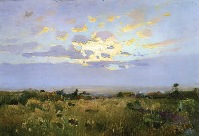 ₴ Репродукция пейзаж известного художника "Закат"