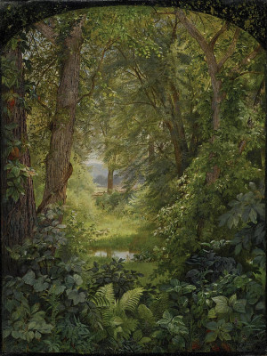 ₴ Репродукция пейзаж "Лесная лужайка"