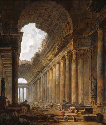 ₴ Репродукция пейзаж известного художника "Старый храм"