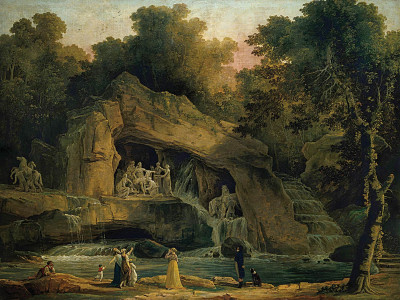 ₴ Репродукция пейзаж известного художника "Термы Аполлона в Версале"