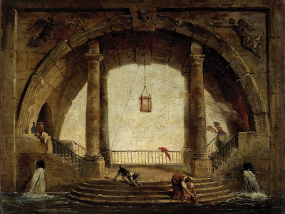 ₴ Репродукция пейзаж известного художника "Фонтан"