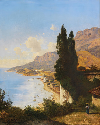 ₴ Репродукція краєвид "Монако під Ніццею"