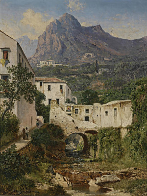 ₴ Репродукція краєвид "Мюльталь поблизу Амальфі"