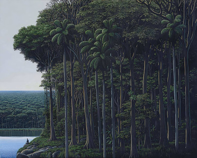 ₴ Репродукція краєвид "Діагональний глядач"