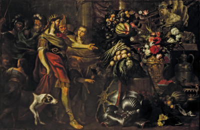 ₴ Репродукция натюрморт "Кир приносит жертву идолу Белу"