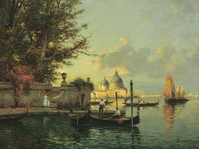 ₴ Репродукція міський краєвид "Очікування"