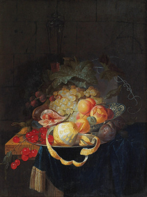 ₴ Репродукция натюрморт "Натюрморт с фруктами"