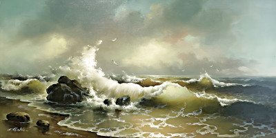 ⚓Репродукция морской пейзаж "Морской пейзаж"