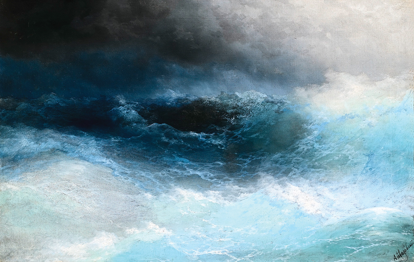 Картина шторм Айвазовский