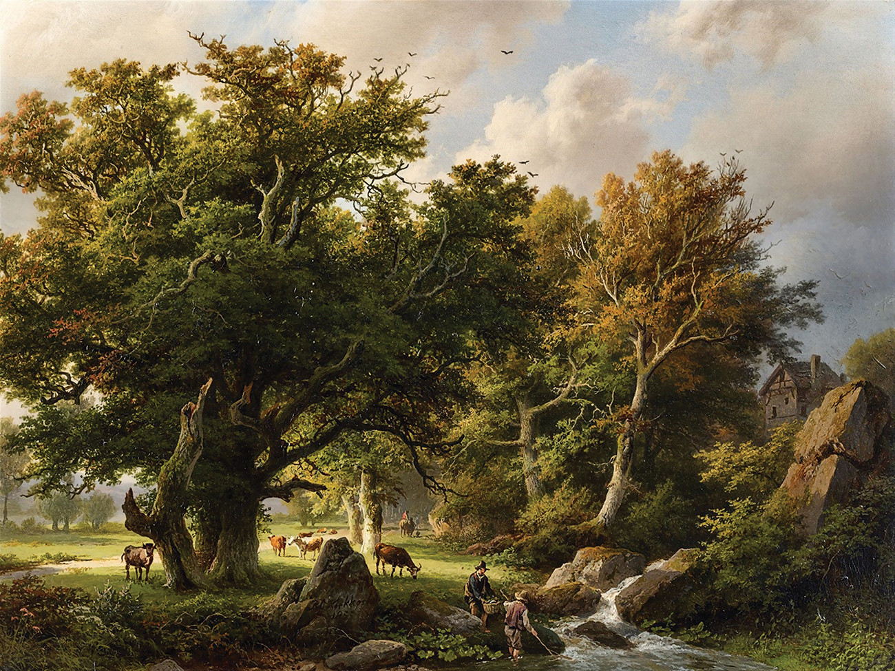 Картина «пейзаж в Саффолке», 1750