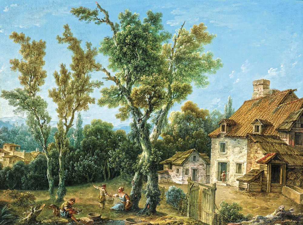 Пейзаж с фермой - Жуллярд Николя Жак